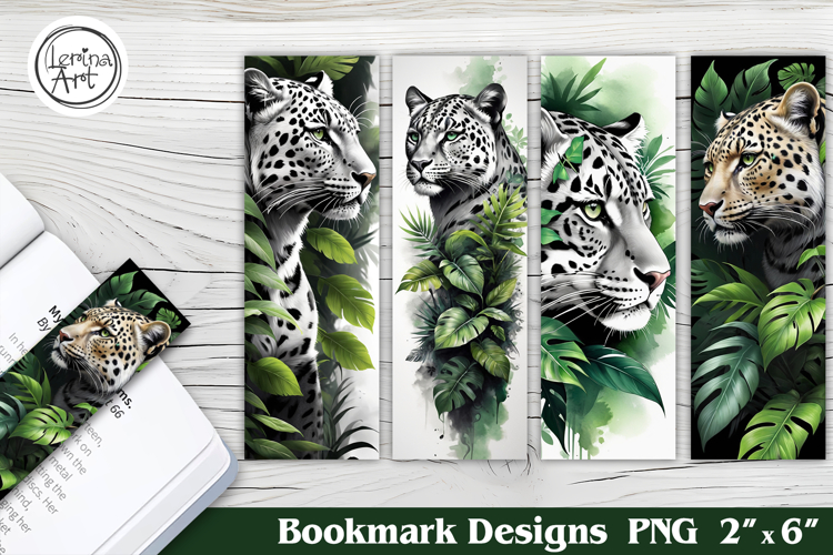 Leopard Printable Bookmark 4 PNG