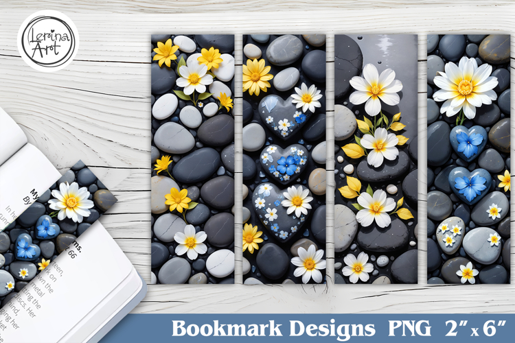 Sea Pebbles Printable Bookmark 4 PNG