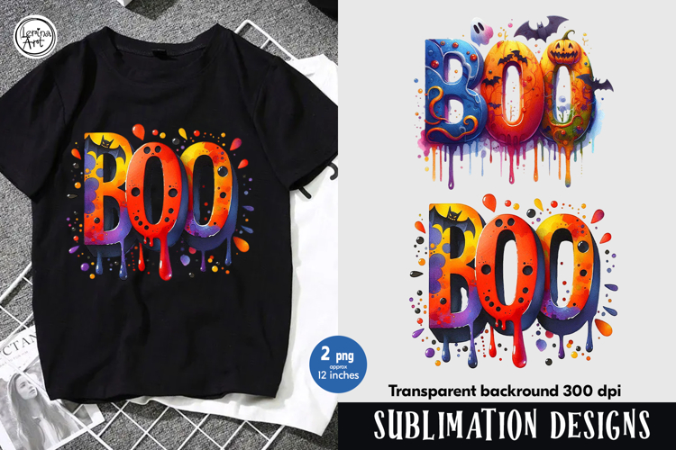 Boo. Halloween PNG sublimation