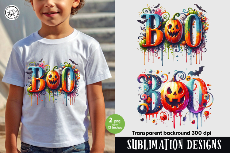 Boo. Halloween PNG sublimation