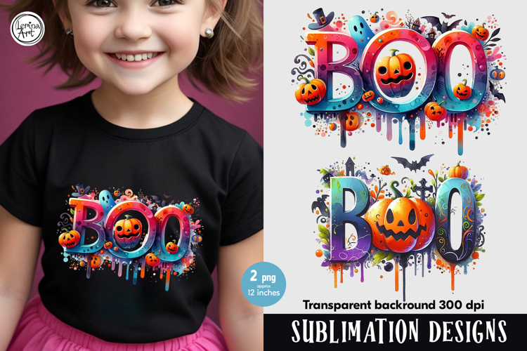 Boo. Halloween PNG sublimation