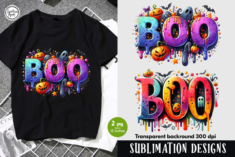 Boo. Halloween PNG sublimation