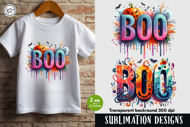 Boo. Halloween PNG sublimation