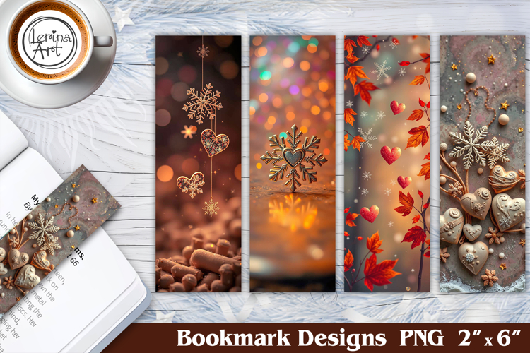 Christmas Snowflake Printable Bookmark 4 PNG