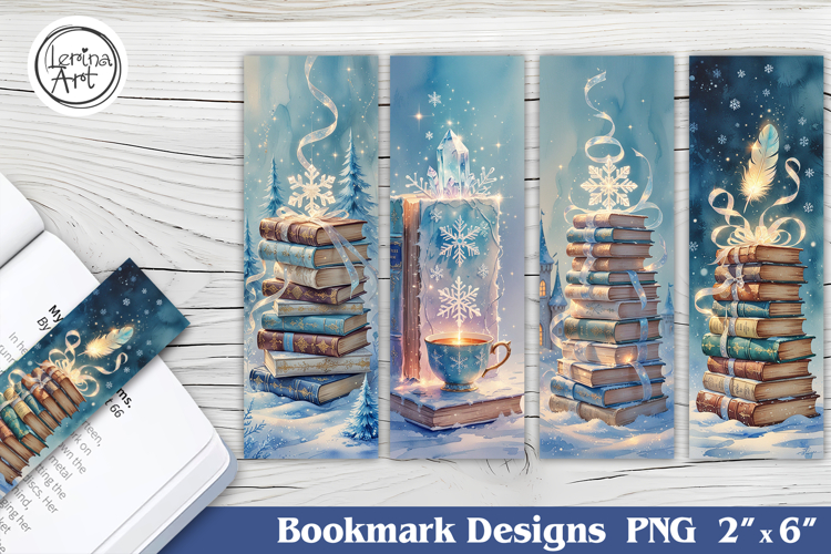 Frosted Storybook Bookmarks | Printable 4 PNG