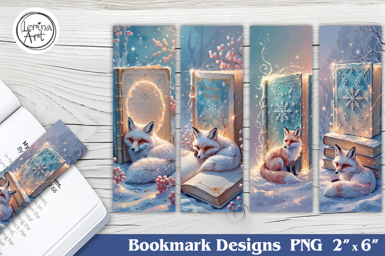 Fox Printable Bookmark 4 PNG
