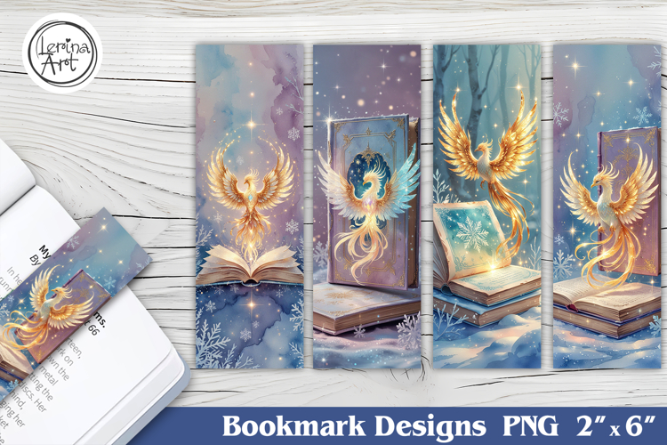 Phoenix Printable Bookmark 4 PNG