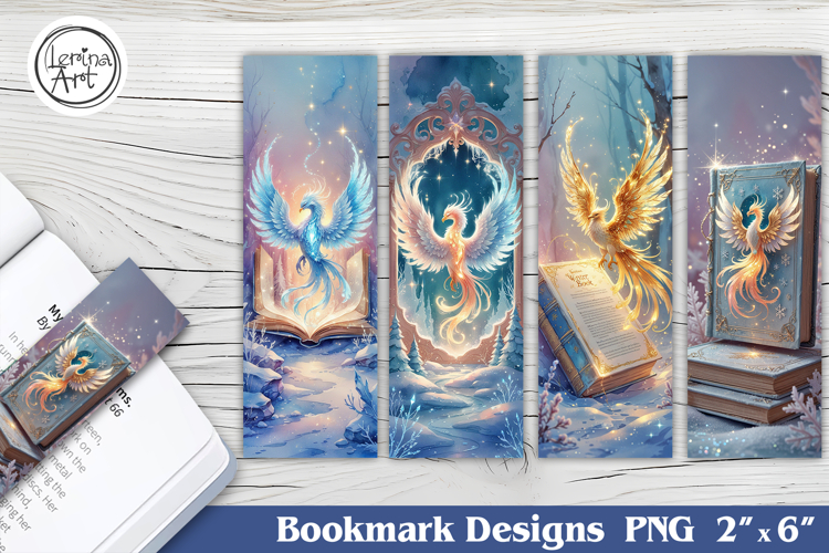 Phoenix Printable Bookmark 4 PNG