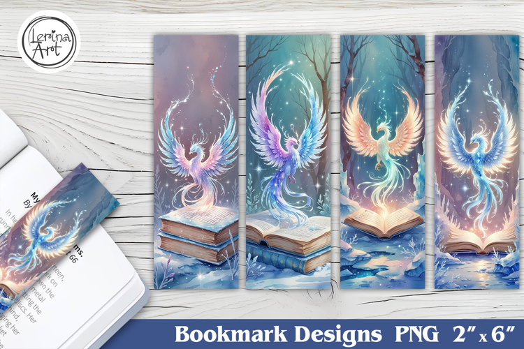 Phoenix Printable Bookmark 4 PNG
