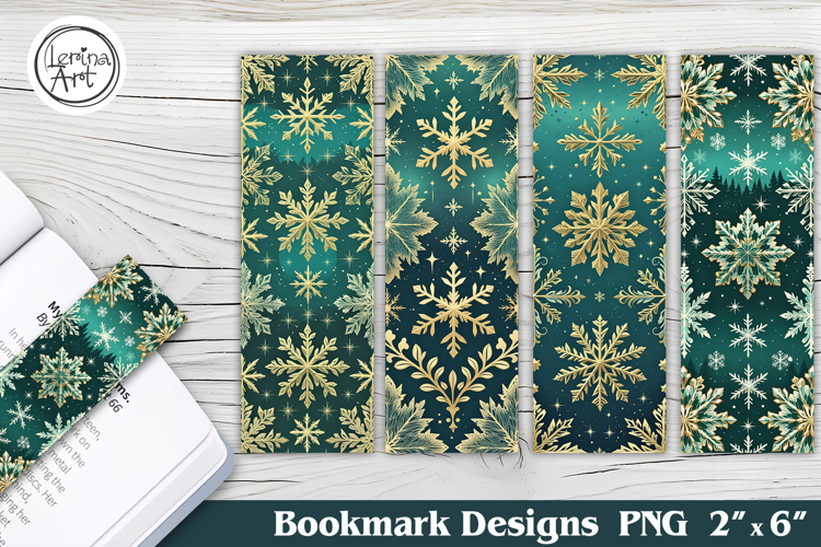Christmas Snowflake Printable Bookmark 4 PNG