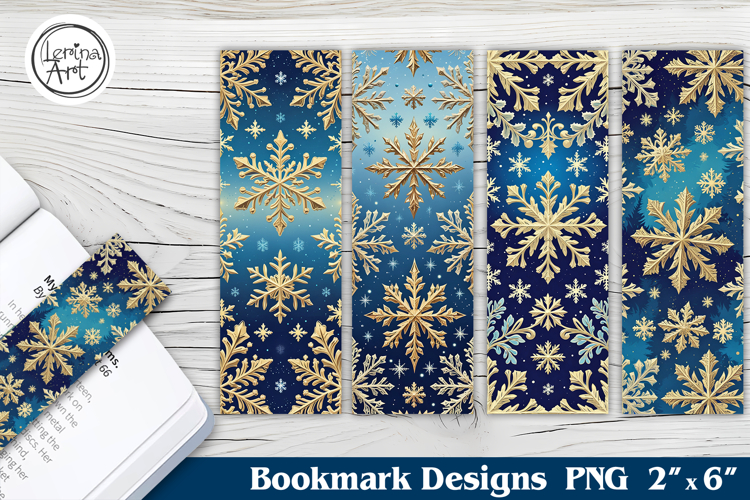 Christmas Snowflake Printable Bookmark 4 PNG