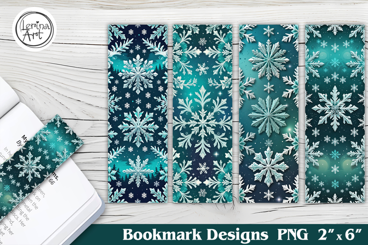 Christmas Snowflake Printable Bookmark 4 PNG