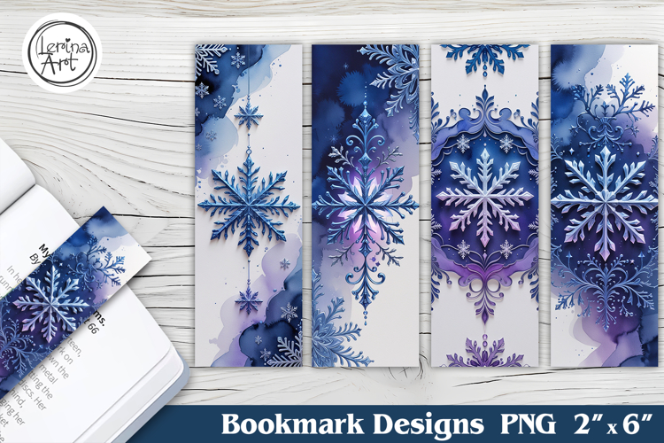 Winter Snow Tale Bookmarks | Printable Bookmark 4 PNG