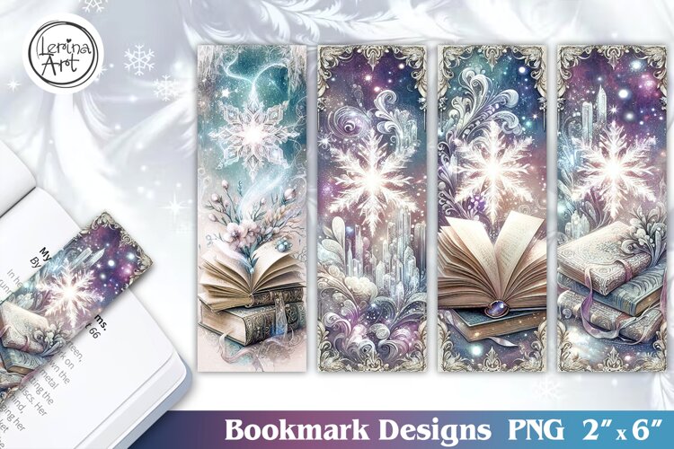 Winter Snow Tale Bookmarks | Printable Bookmark 4 PNG