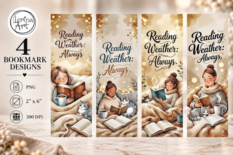 Winter Snow Tale Bookmarks | Printable Bookmark 4 PNG