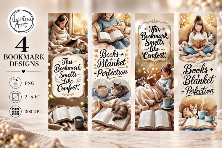Winter Snow Tale Bookmarks | Printable Bookmark 4 PNG