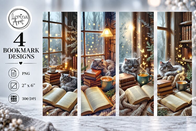 Winter Snow Tale Bookmarks | Printable Bookmark 4 PNG