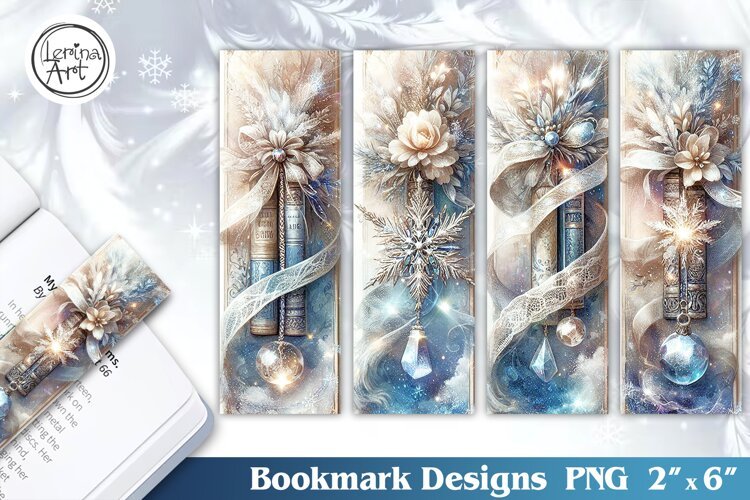 Winter Snow Tale Bookmarks | Printable Bookmark 4 PNG