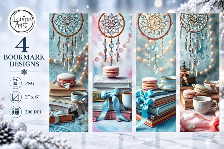 Macaroon Printable Bookmark 4 PNG