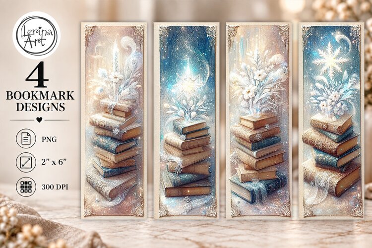 Winter Snow Tale Bookmarks | Printable Bookmark 4 PNG