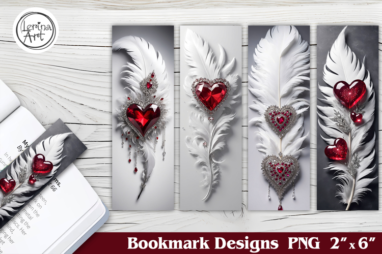 Feather Printable Bookmark 4 PNG
