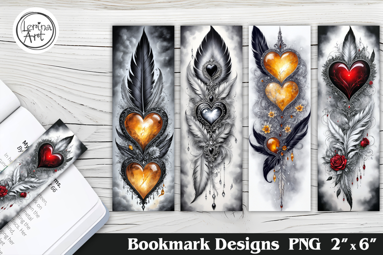 Feather Printable Bookmark 4 PNG