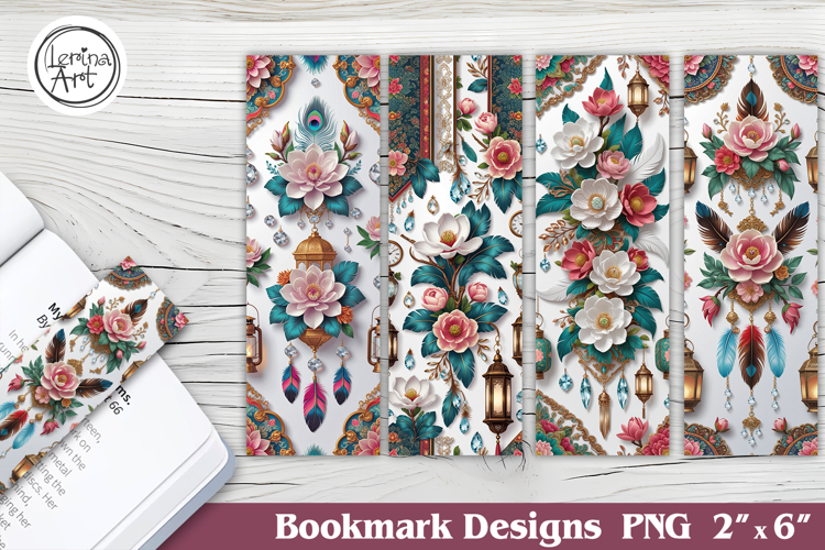 Magnolia Printable Bookmark 4 PNG