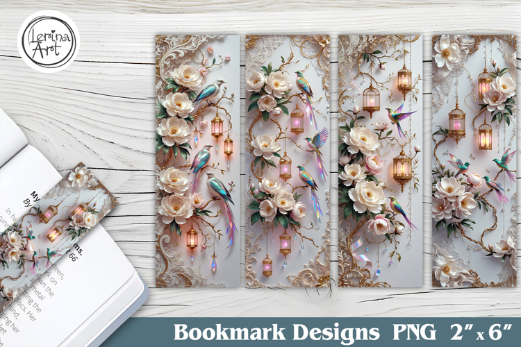 Magnolia Printable Bookmark 4 PNG