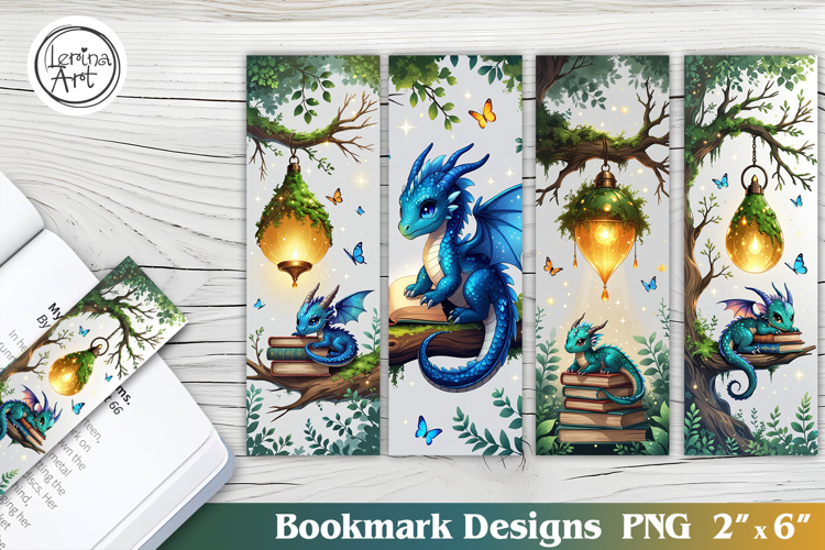Cute Dragon Printable Bookmark 4 PNG