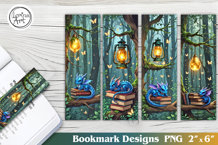 Cute Dragon Printable Bookmark 4 PNG