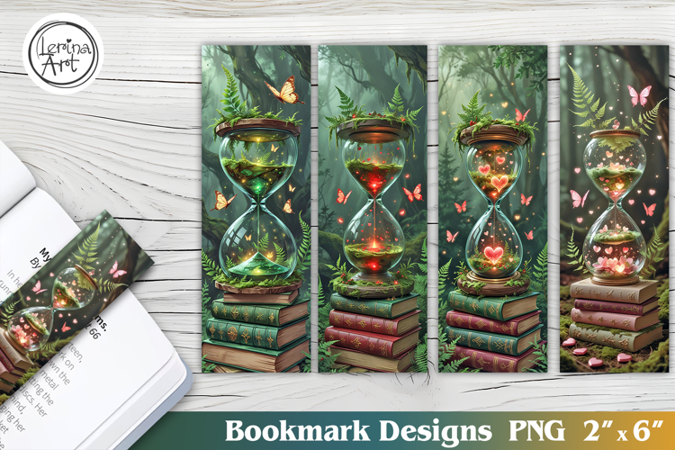 Magic Hourglass Printable Bookmark 4 PNG