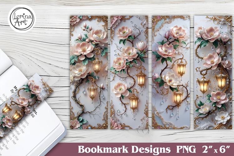 Magnolia Printable Bookmark 4 PNG
