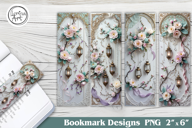 Magnolia Printable Bookmark 4 PNG
