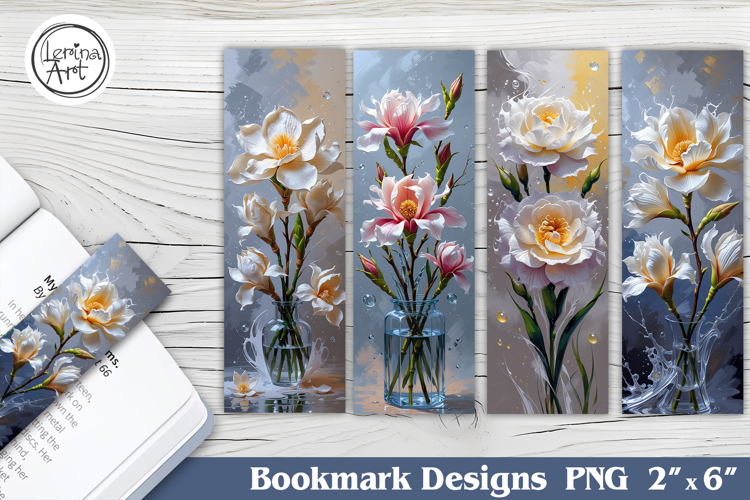 Flower Printable Bookmark 4 PNG