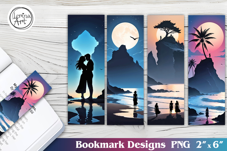 Summer Night Printable Bookmark 4 PNG