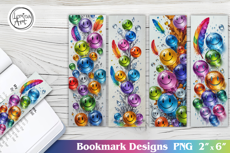 Rainbow Smiles Printable Bookmark 4 PNG
