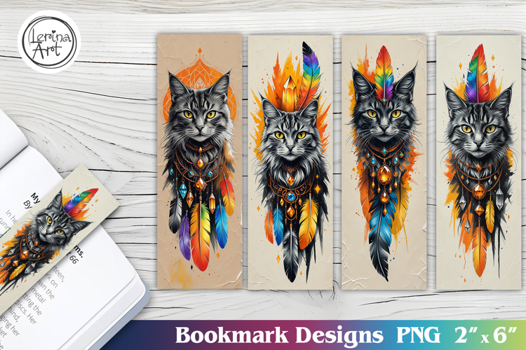 Cat Printable Bookmark 4 PNG