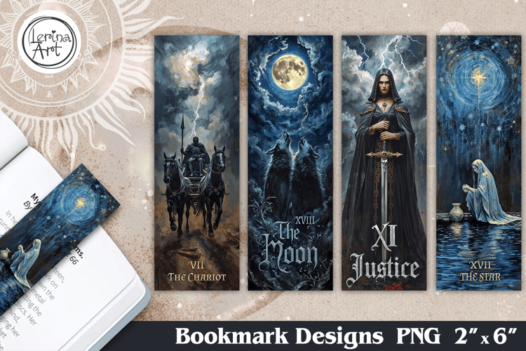 Major Arcana Tarot Bookmarks |Mystical Witchy Book Accessori