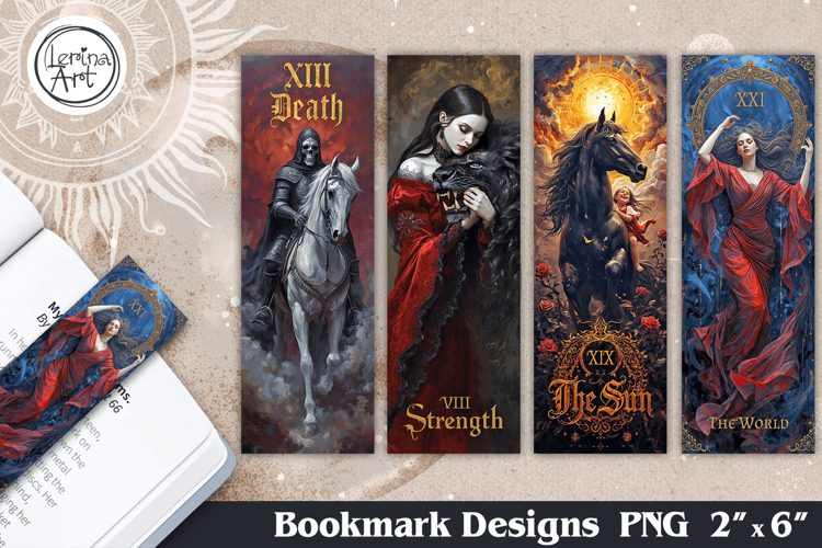 Major Arcana Tarot Bookmarks |Mystical Witchy Book Accessori