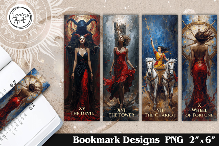 Major Arcana Tarot Bookmarks |Mystical Witchy Book Accessori