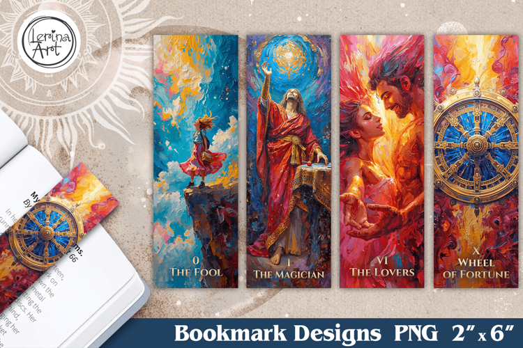 Major Arcana Tarot Bookmarks |Mystical Witchy Book Accessori