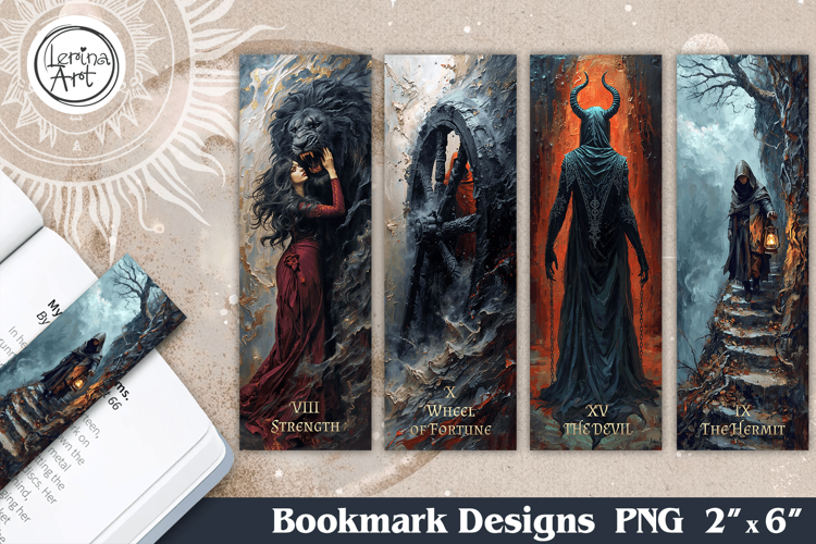 Major Arcana Tarot Bookmarks |Mystical Witchy Book Accessori