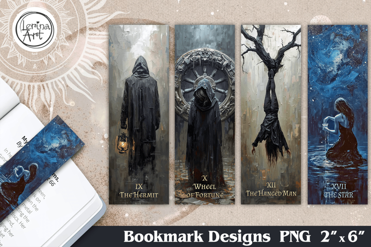 Major Arcana Tarot Bookmarks |Mystical Witchy Book Accessori