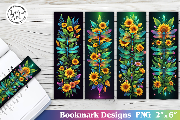Sunflower Printable Bookmark 4 PNG