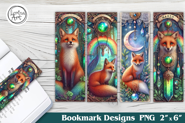 Fox Dream catcher Printable Bookmark 4 PNG
