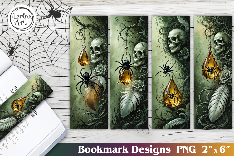 Spider / Halloween Printable Bookmark 4 PNG