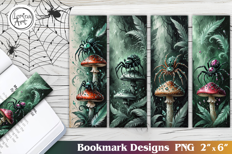 Spider / Halloween Printable Bookmark 4 PNG