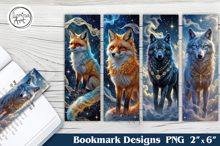 Fox Printable Bookmark 4 PNG