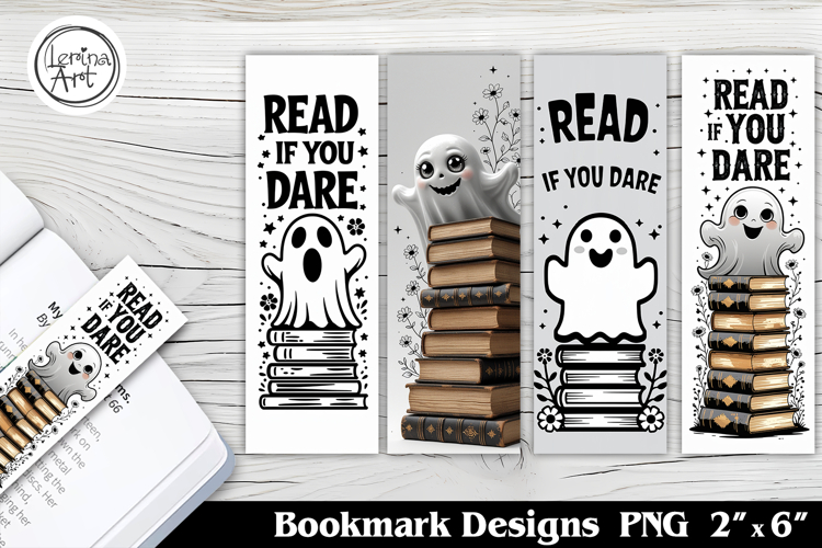 Ghost / Halloween Printable Bookmark 4 PNG