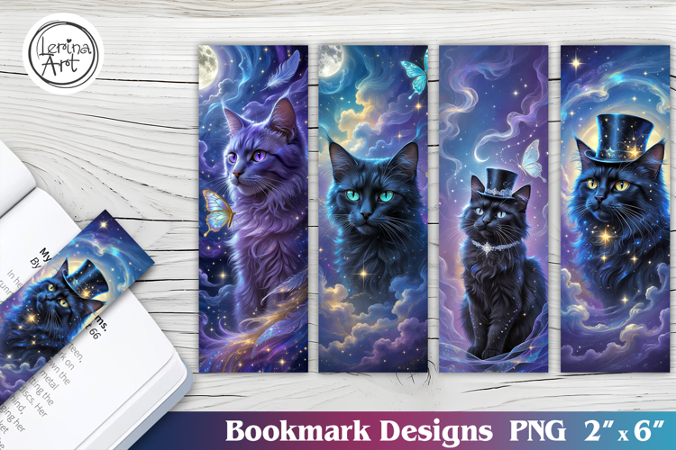 Cat Printable Bookmark 4 PNG